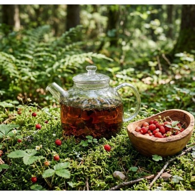 Thé Noir Fraise des Bois