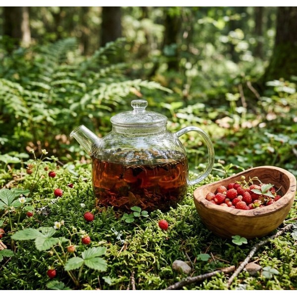 Thé Noir Fraise des Bois