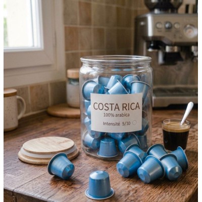 BOITE 40 CAPSULES COMPATIBLES* "COSTA RICA" Intensité 5/10