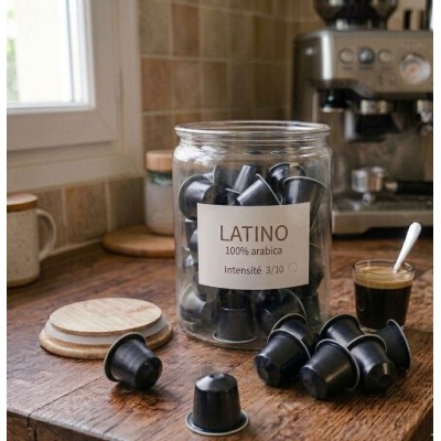 BOITE 40 CAPSULES COMPATIBLES* "LATINO" Intensité 3/10